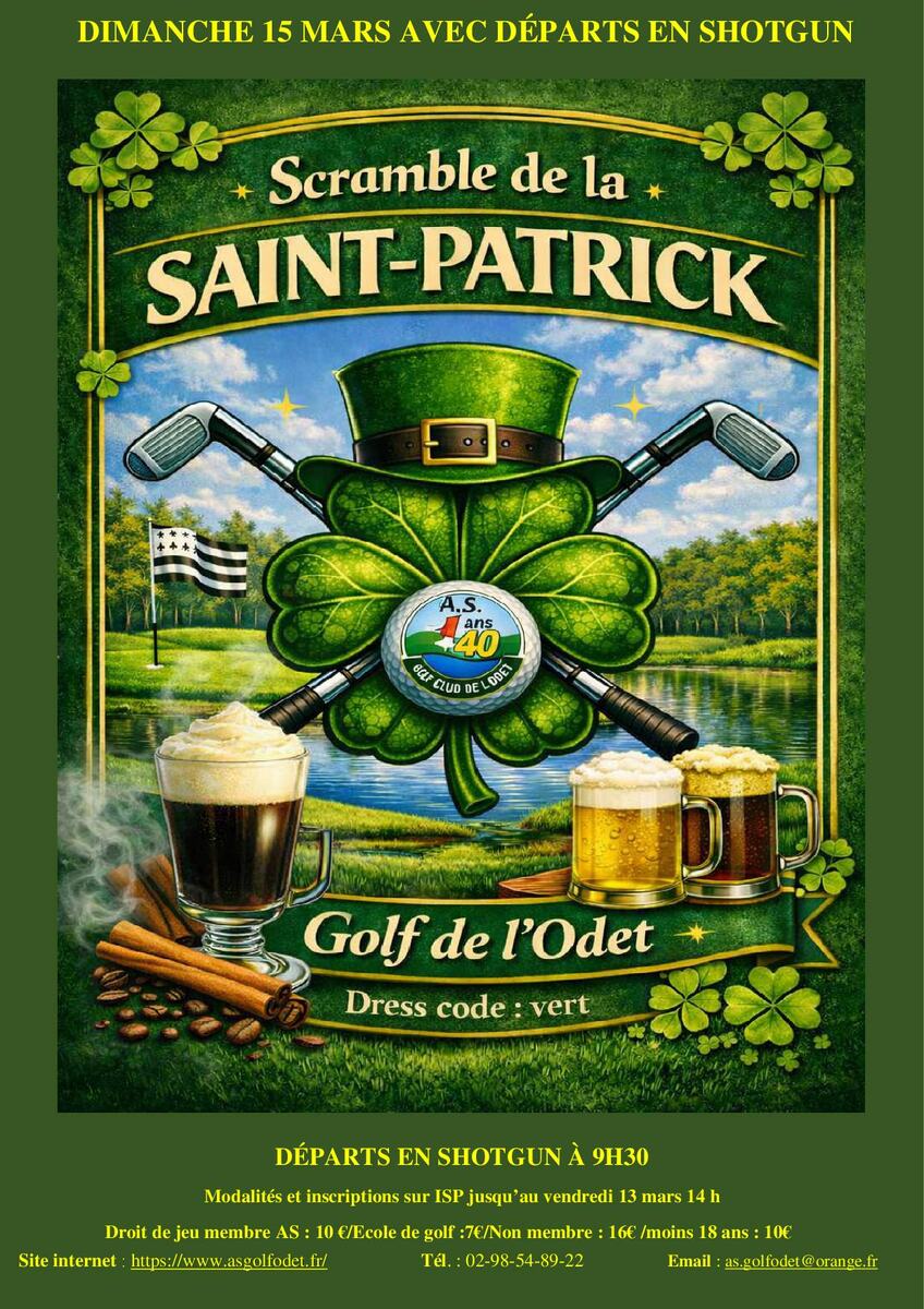 "SCRAMBLE A 4 DE LA SAINT PATRICK" ☘️(shotgun)