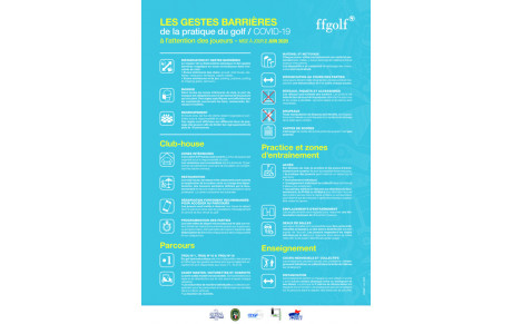 Les gestes barrières mise à jour du 2 juin